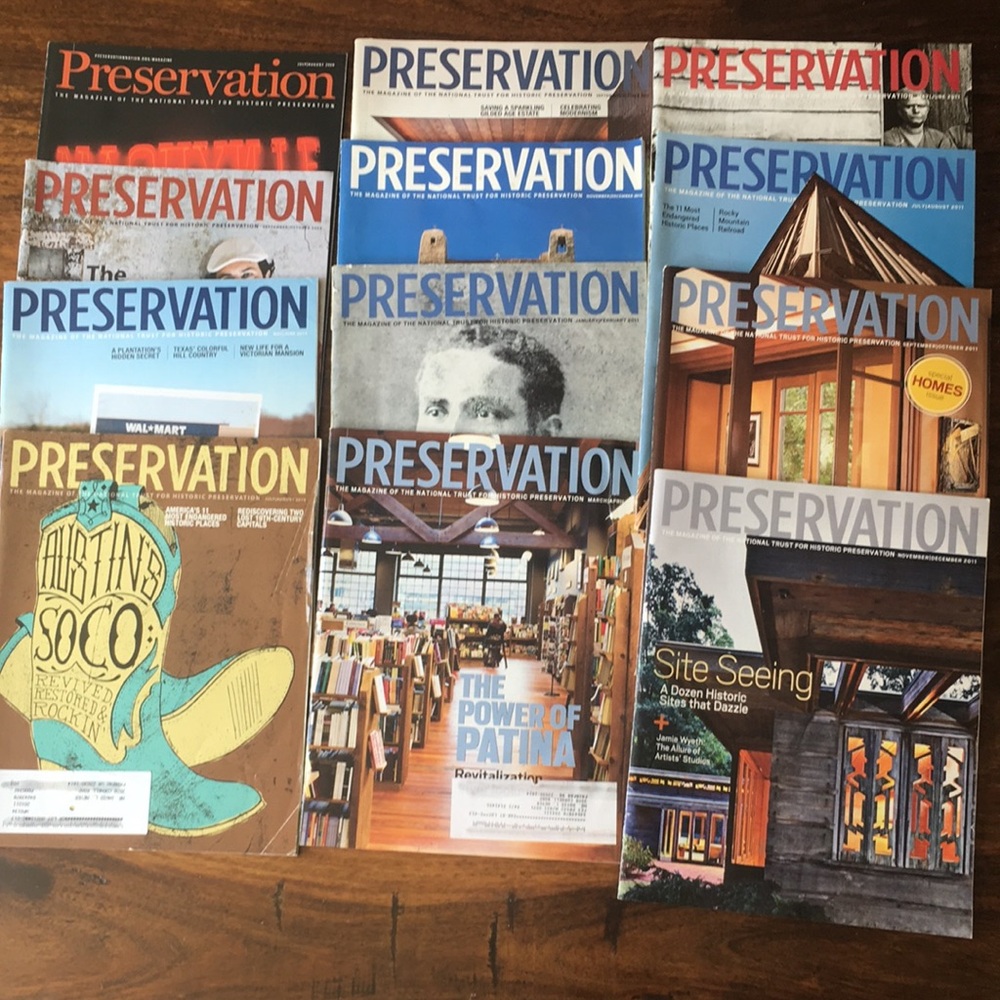 Lot of 12 Historic Preservation Magazine 2009 - 2011 Mags Journals
